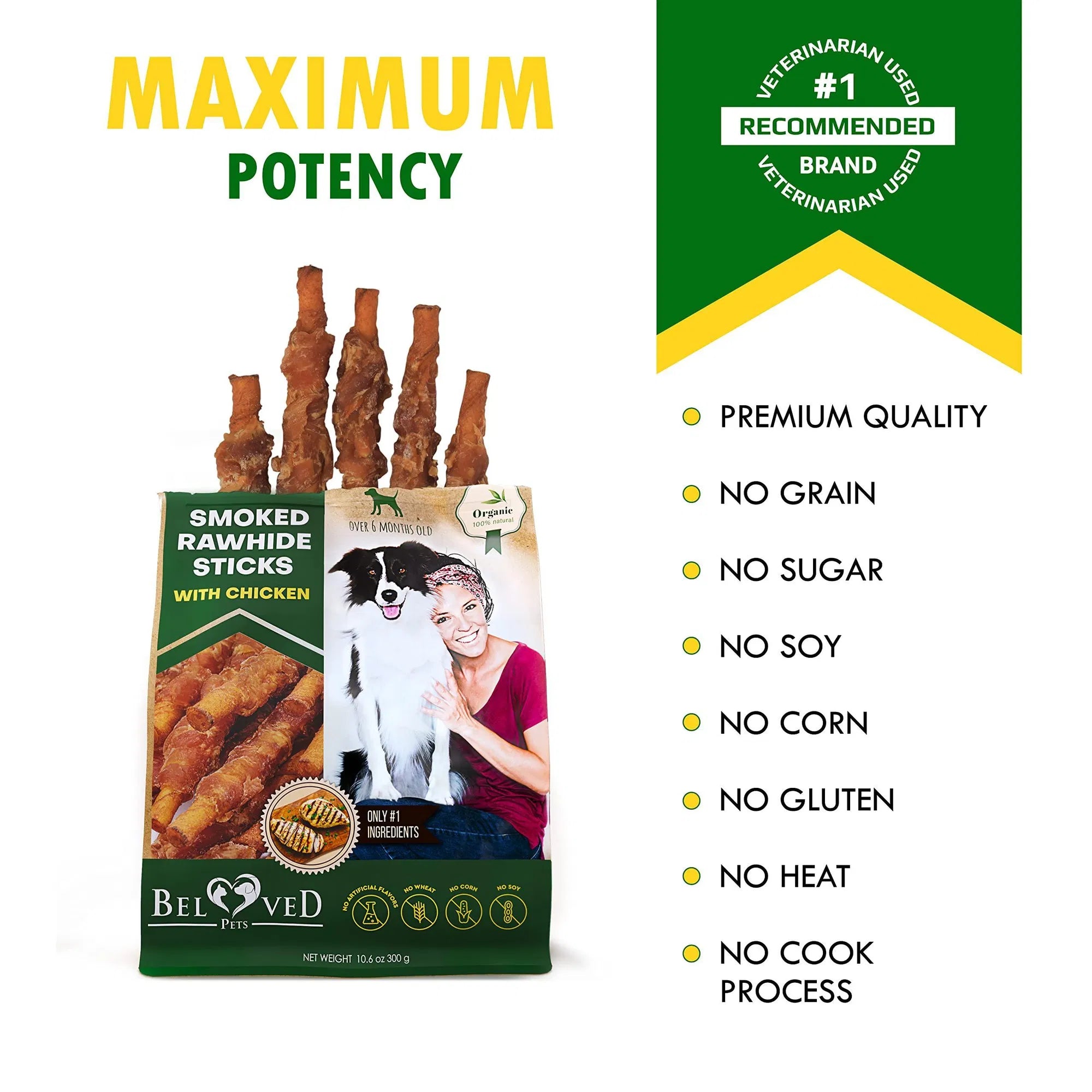 Chicken-Wrapped Rawhide Chews