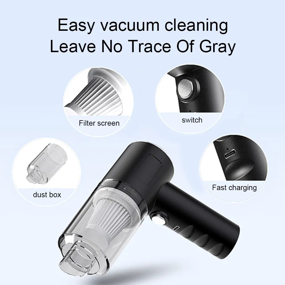 120W High-Power Cordless Car Vacuum