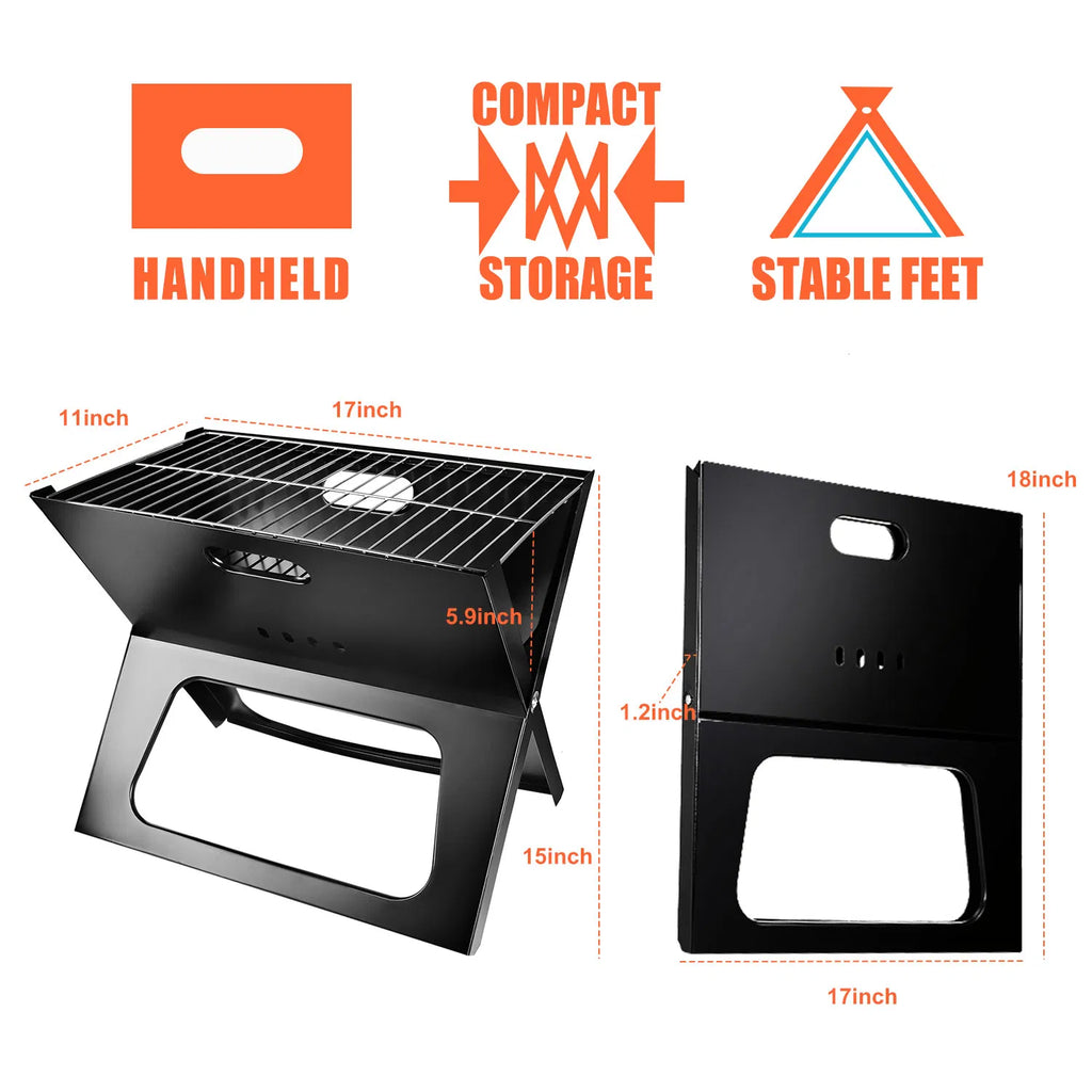 Portable Foldable Desktop Charcoal Grill