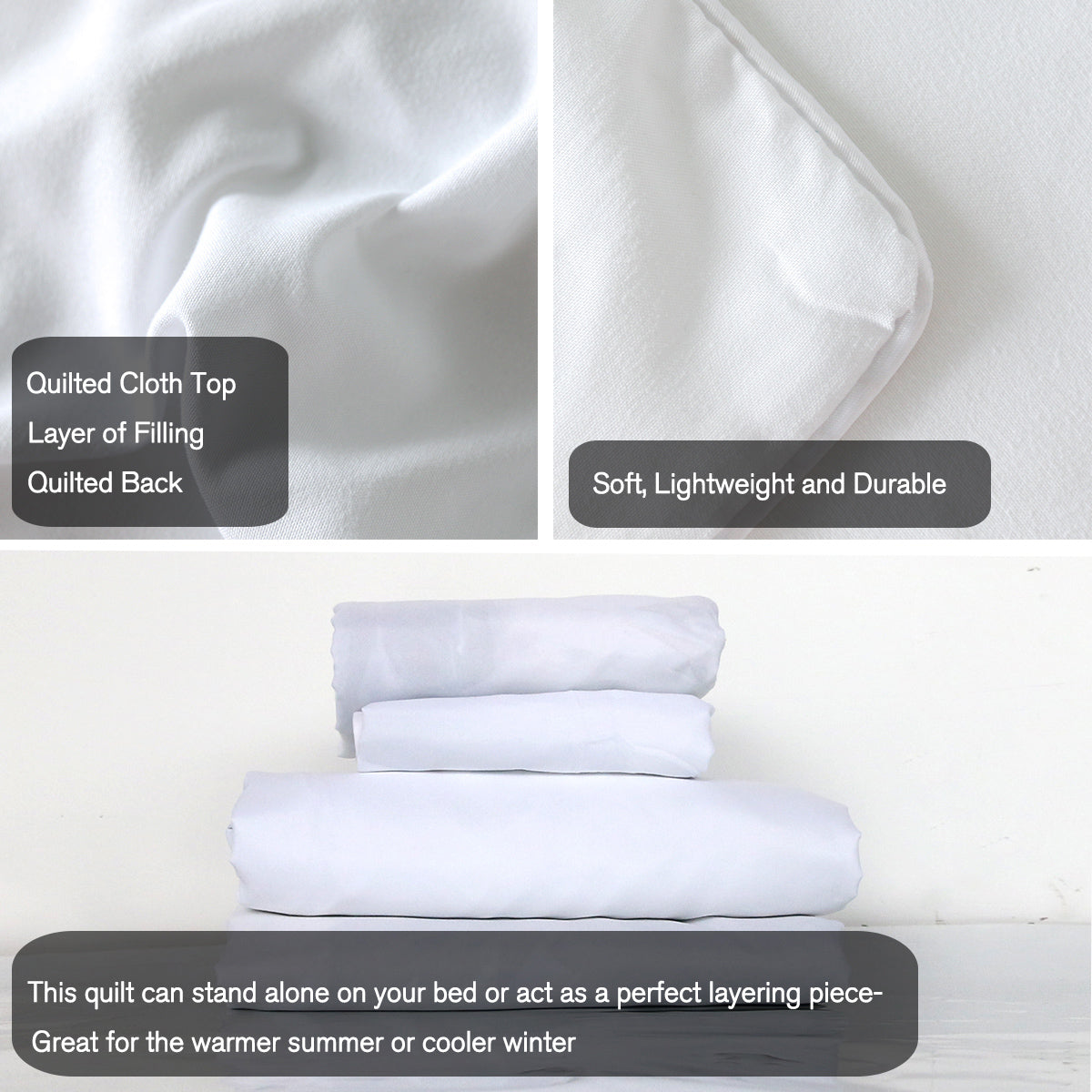 3-Piece Blue & White Floral Duvet Cover Set