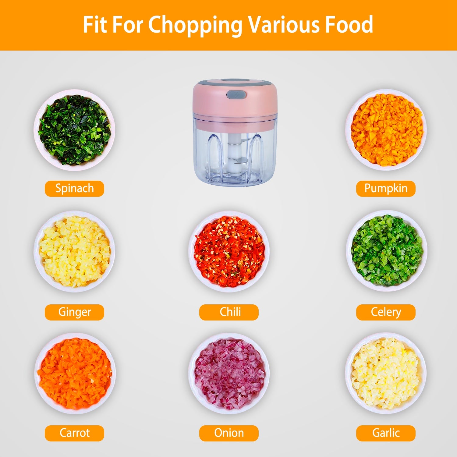 Portable Electric Garlic Chopper