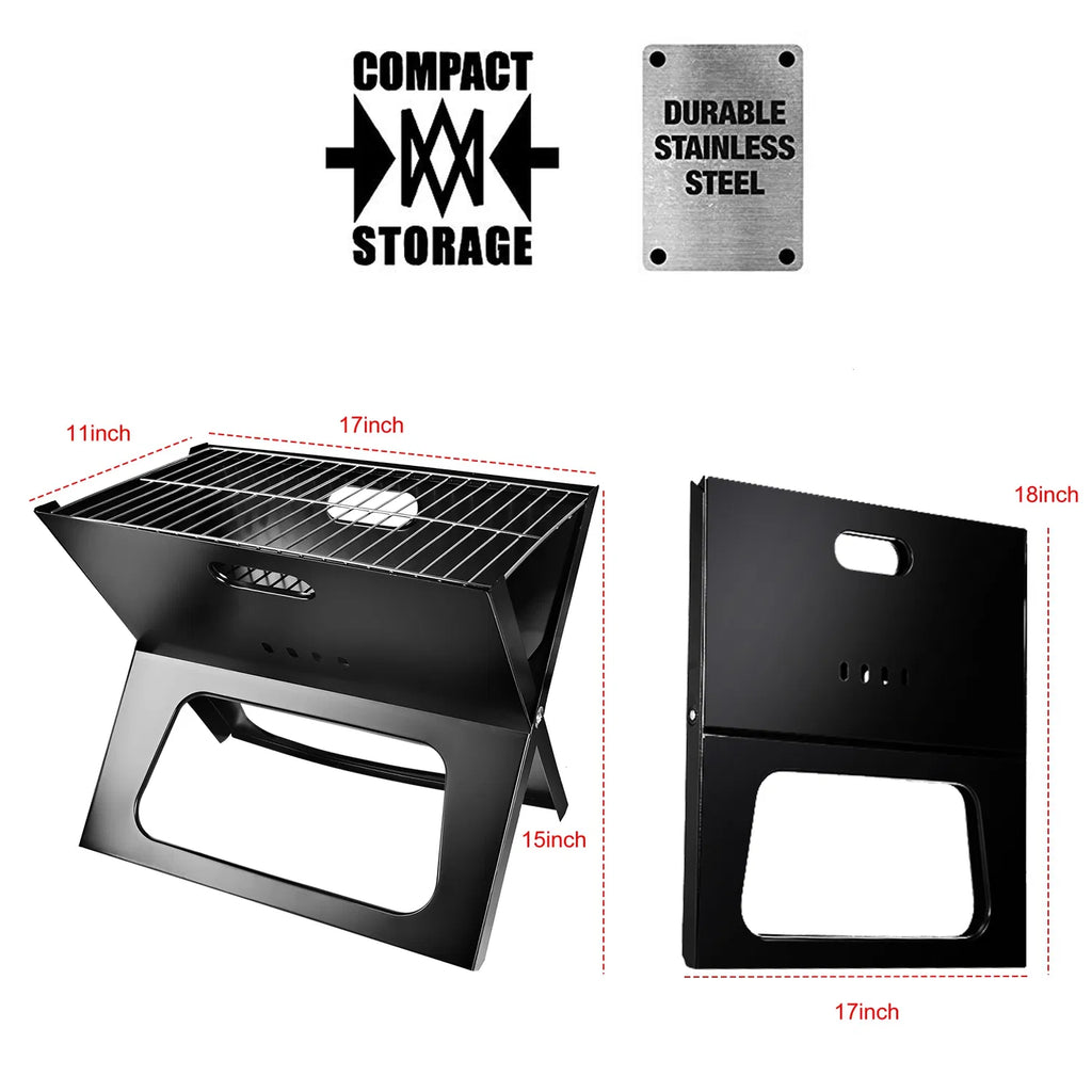 Portable Foldable Desktop Charcoal Grill