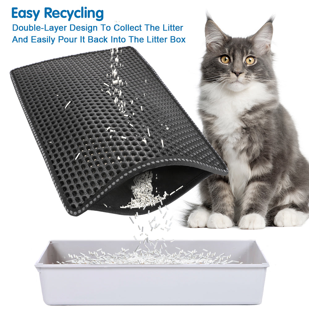 Double-Layer Cat Litter Trapper