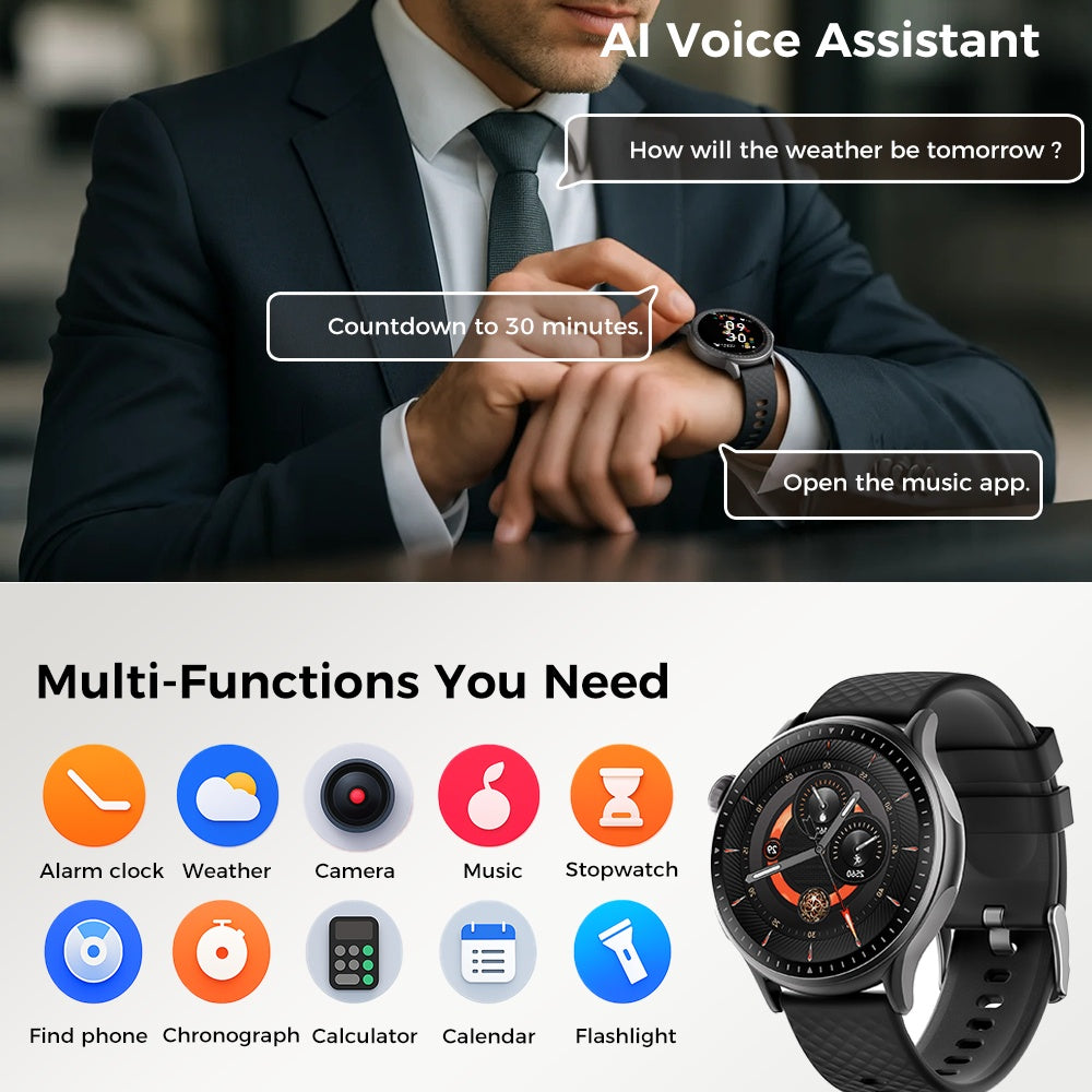 1.55" Round Health Smartwatch