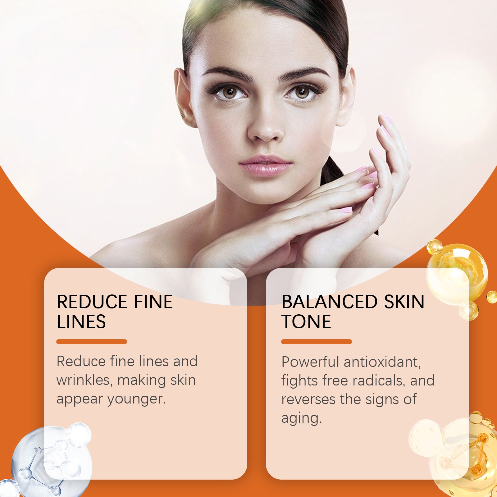 West&Month Vitamin C Face Serum, Moisturizing, Hydrating, Brightening, Tender And Smooth Skin Essence