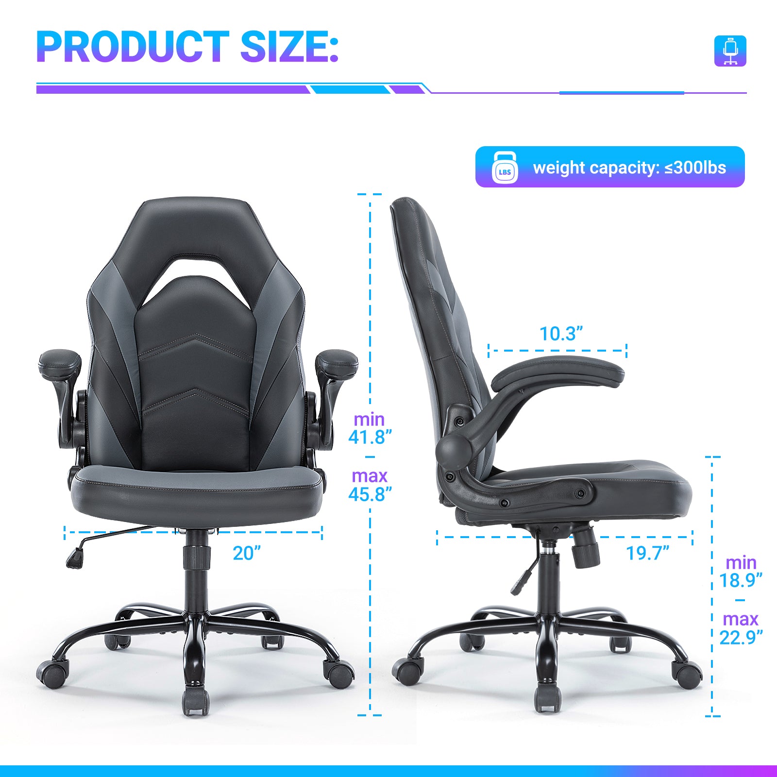 Ergonomic PU Leather Office Chair