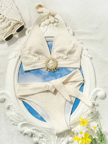 Elegant Shell-Embellished Bikini