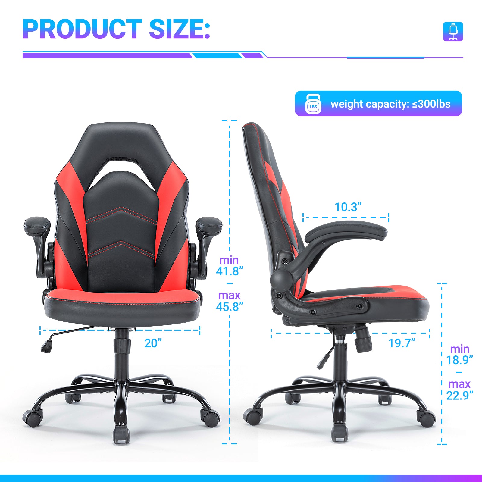 Ergonomic PU Leather Office Chair