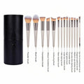 14-Piece Premium Synthetic Makeup Brush Set for Foundation, Powder, Concealers, Eye Shadows, and Blush
