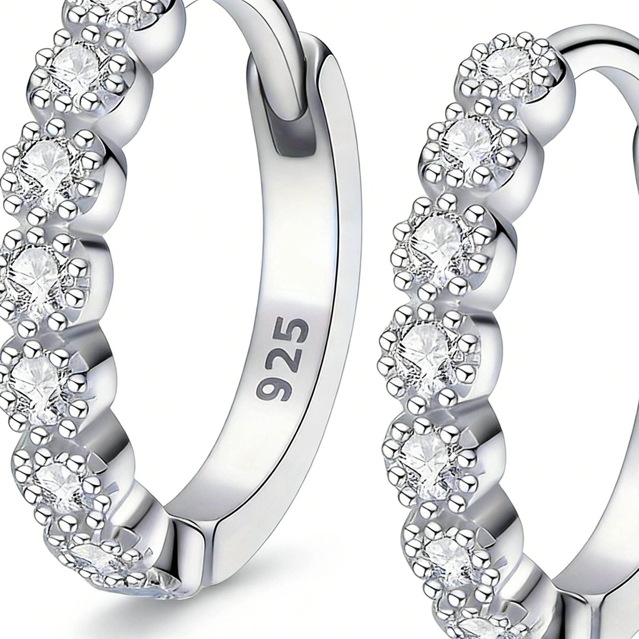 Perfect Pair of Mini Stud Earrings: Sleek Silver Design, Versatile for Daily & Party Wear