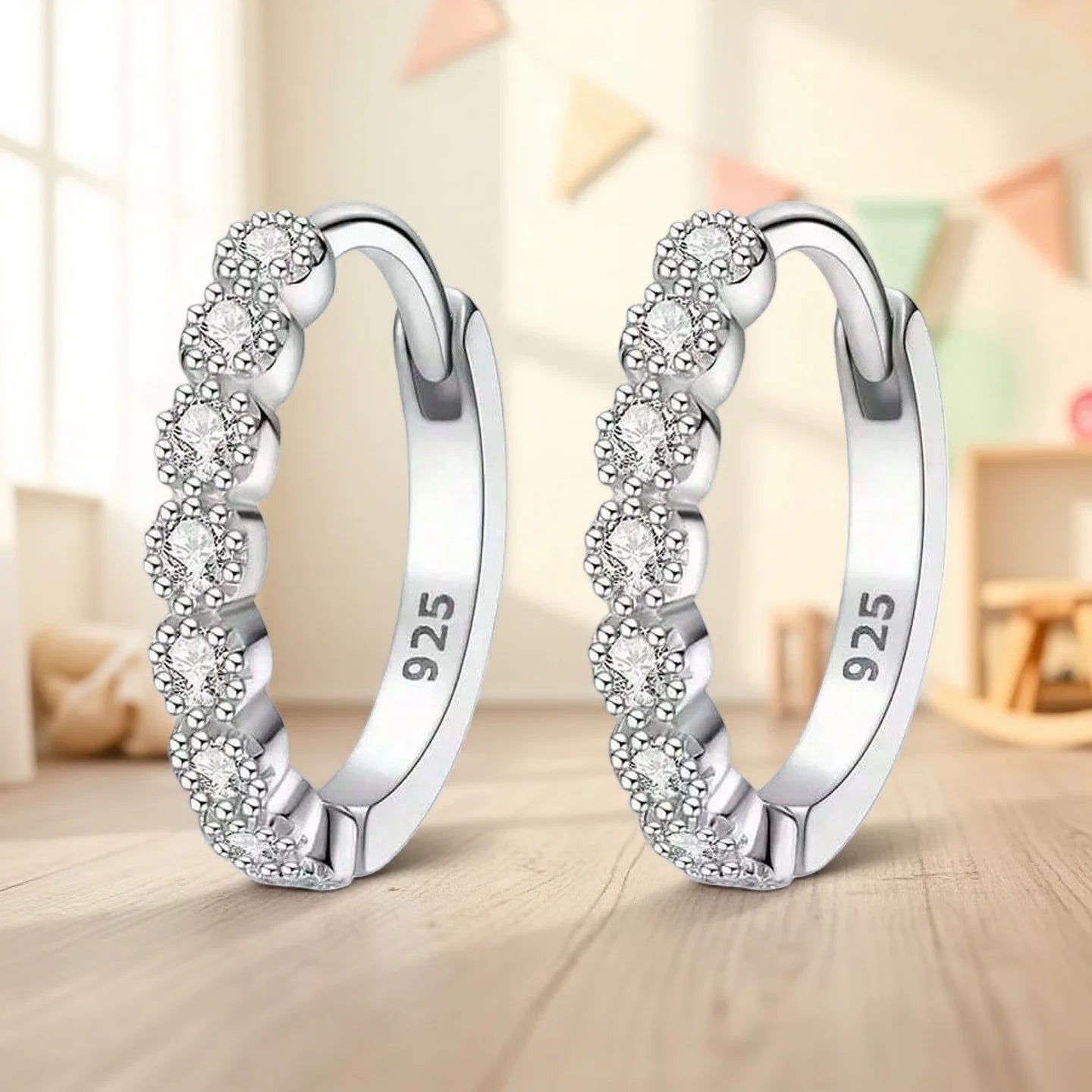 Perfect Pair of Mini Stud Earrings: Sleek Silver Design, Versatile for Daily & Party Wear