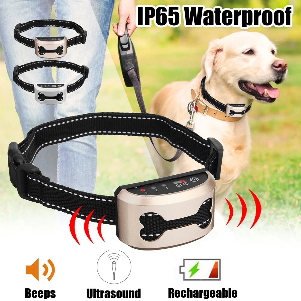 Pet Dog Anti Bark Guard Waterproof Auto Anti Humane Bark Collar Stop Dog Barking
