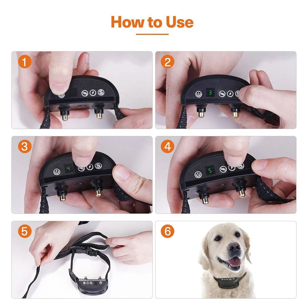 Pet Dog Anti Bark Guard Waterproof Auto Anti Humane Bark Collar Stop Dog Barking