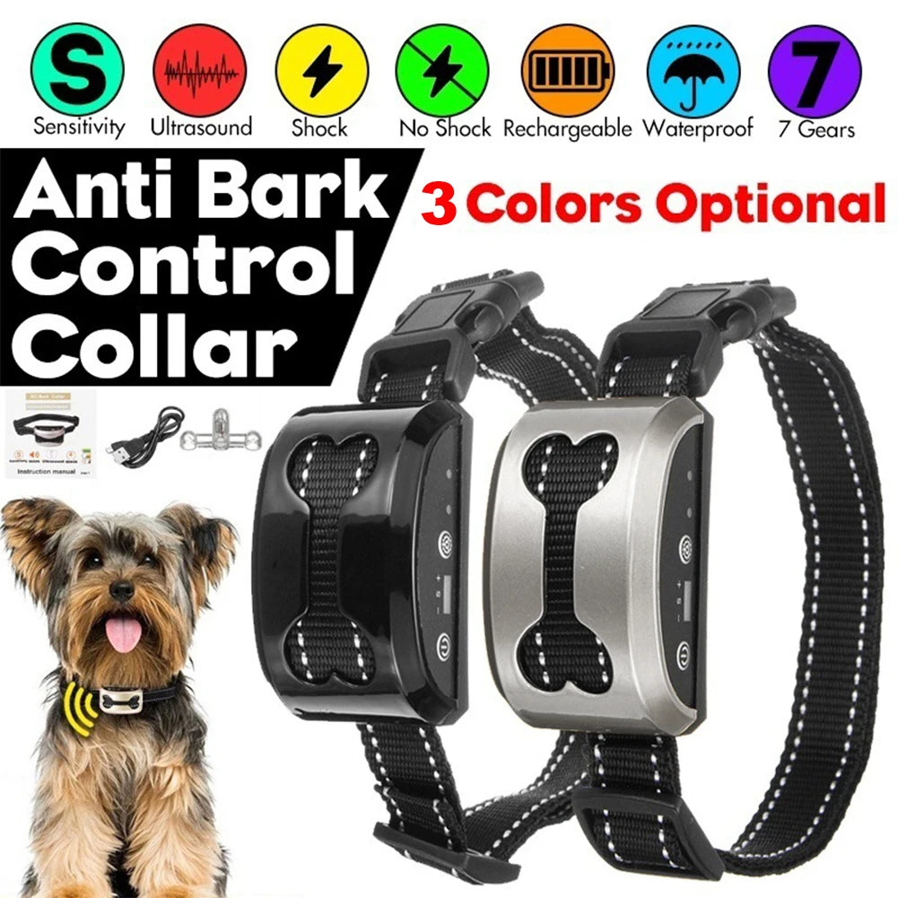 Pet Dog Anti Bark Guard Waterproof Auto Anti Humane Bark Collar Stop Dog Barking
