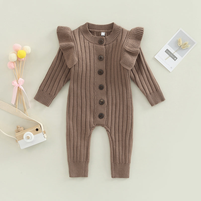 Lioraitiin 0-18M Baby Girl Knitted Long Sleeve