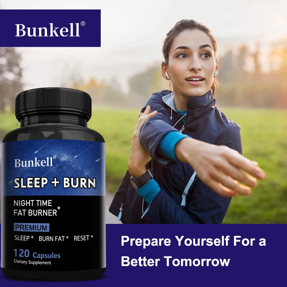 Night Fat Burner and Sleep Supplement - Boost Metabolism and Burn