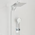 Shower Head Combo 8-12Inch High Pressure Rain Shower Head with Adjustable