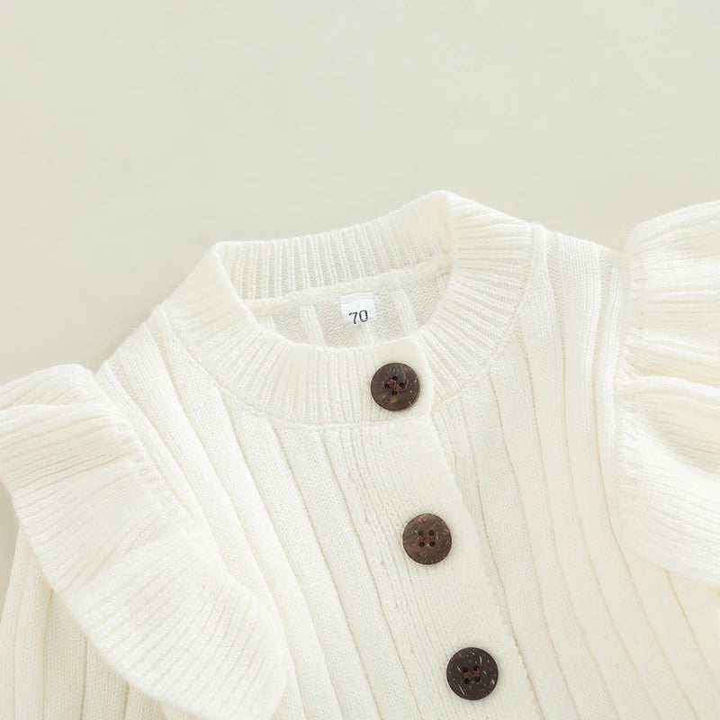 Lioraitiin 0-18M Baby Girl Knitted Long Sleeve