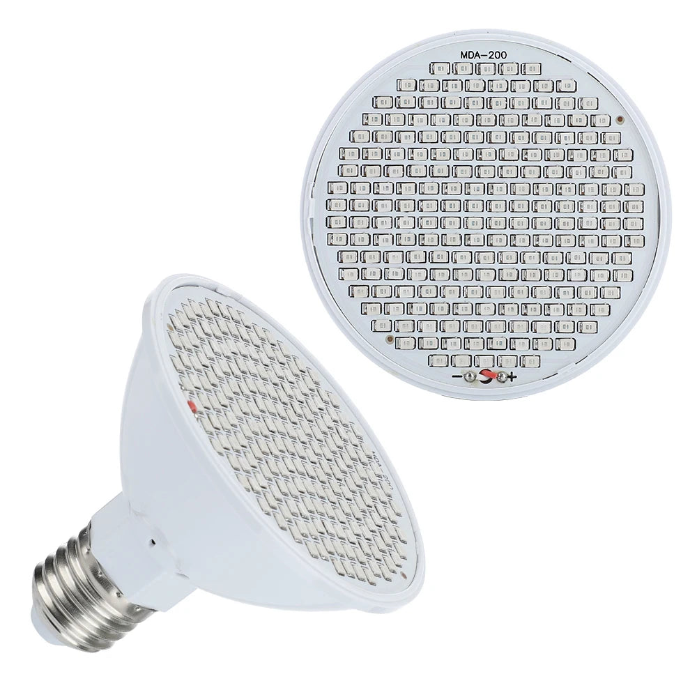 200 LEDs Infrared Light Therapy Lamp Skin Care Anti Aging 660nm 850nm