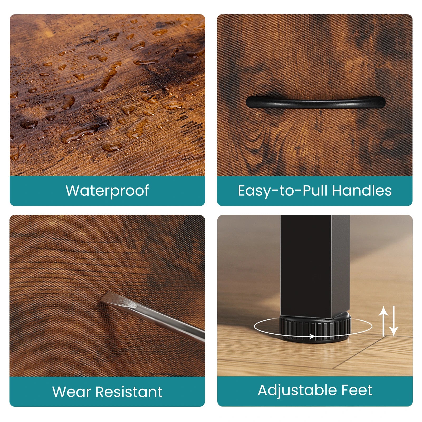 JHK Desser For Bedroom With 7 Fabric Drawers Organizer