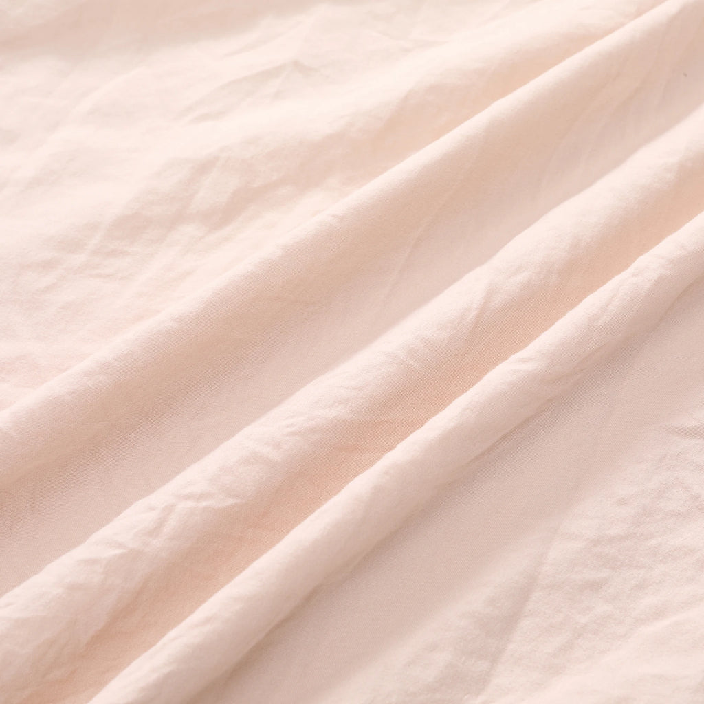 104"x90" Lotus Leaf Edge Bedding Duvet Cover Set Large Double Bed Bedroom Soft Washed