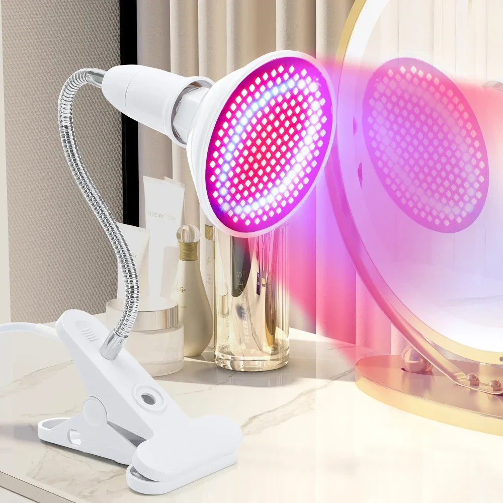 200 LEDs Infrared Light Therapy Lamp Skin Care Anti Aging 660nm 850nm