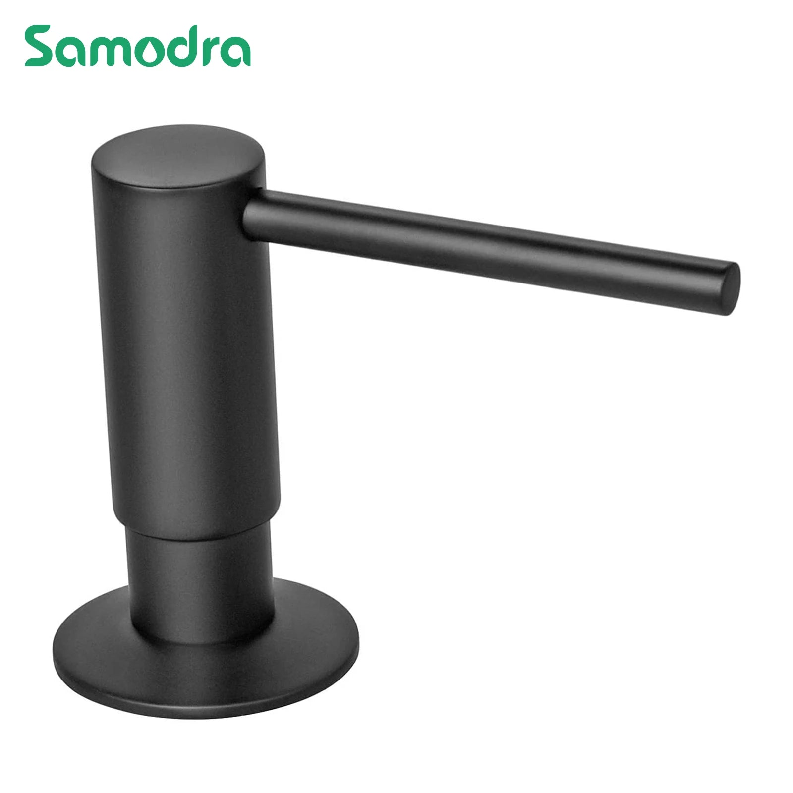 Samodra Black Liquid Soap Dispensers Brass Pump Head With 500ML PE Bottle