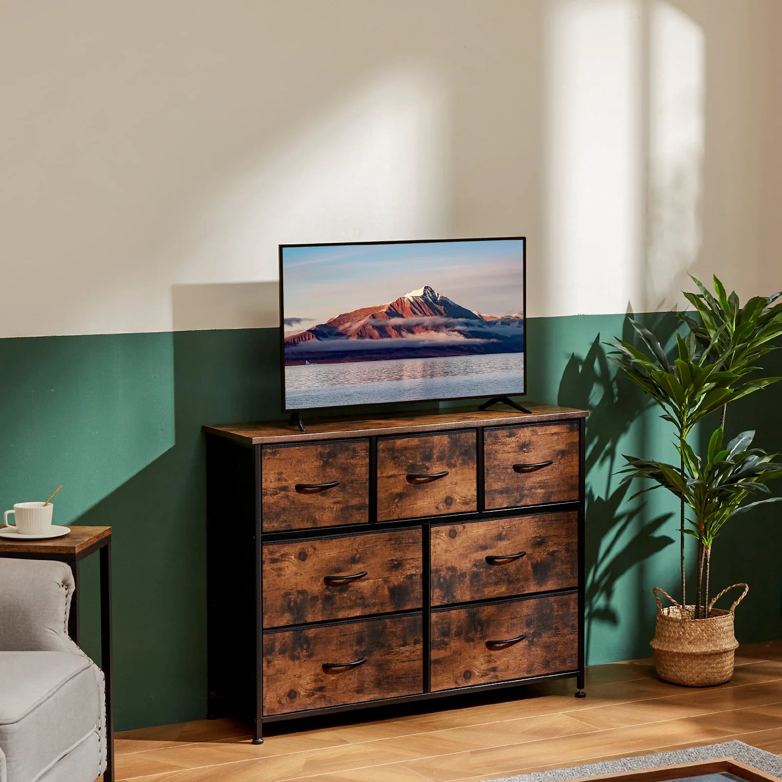 JHK Desser For Bedroom With 7 Fabric Drawers Organizer