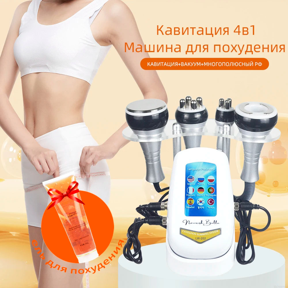 4IN1 Cavitation  Body Slimming 40K Machine Beauty Massager