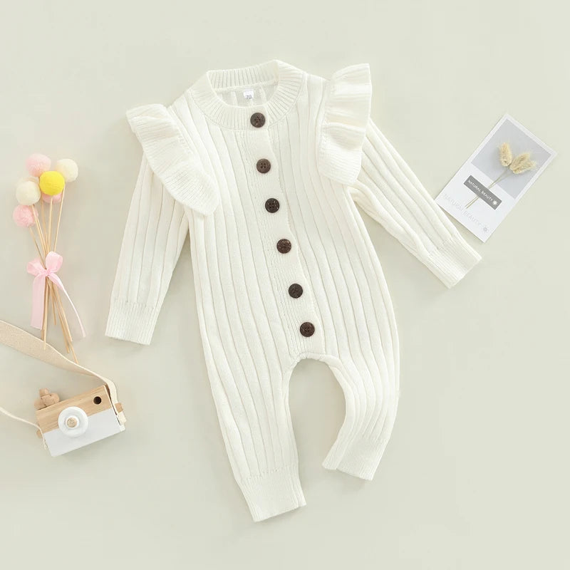 Lioraitiin 0-18M Baby Girl Knitted Long Sleeve