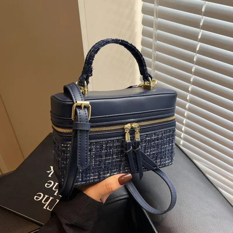 New Spring Summer Fashionable Handbag – Lightweight Portable Square Box Crossbody Bag for Stylish Daily Use