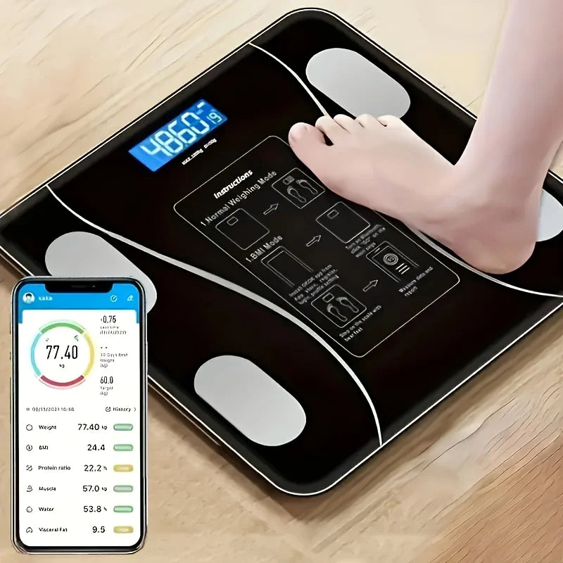 Intelligent Digital Body Scale With Backlit LED Display