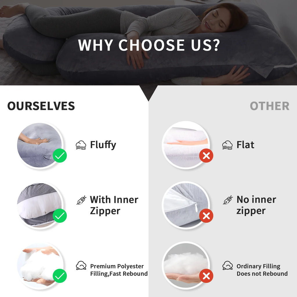 Pregnancy Pillows for Sleeping, G Shaped Full Body Maternity