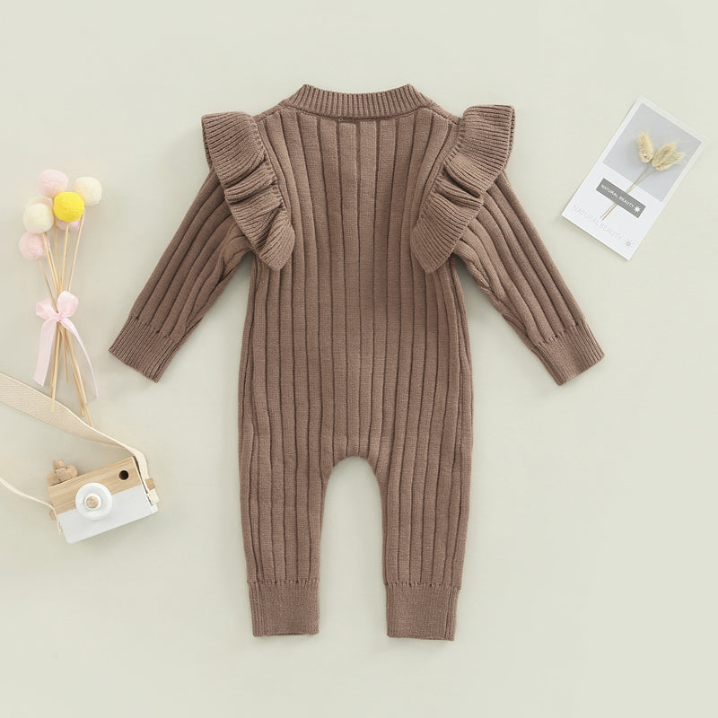 Lioraitiin 0-18M Baby Girl Knitted Long Sleeve