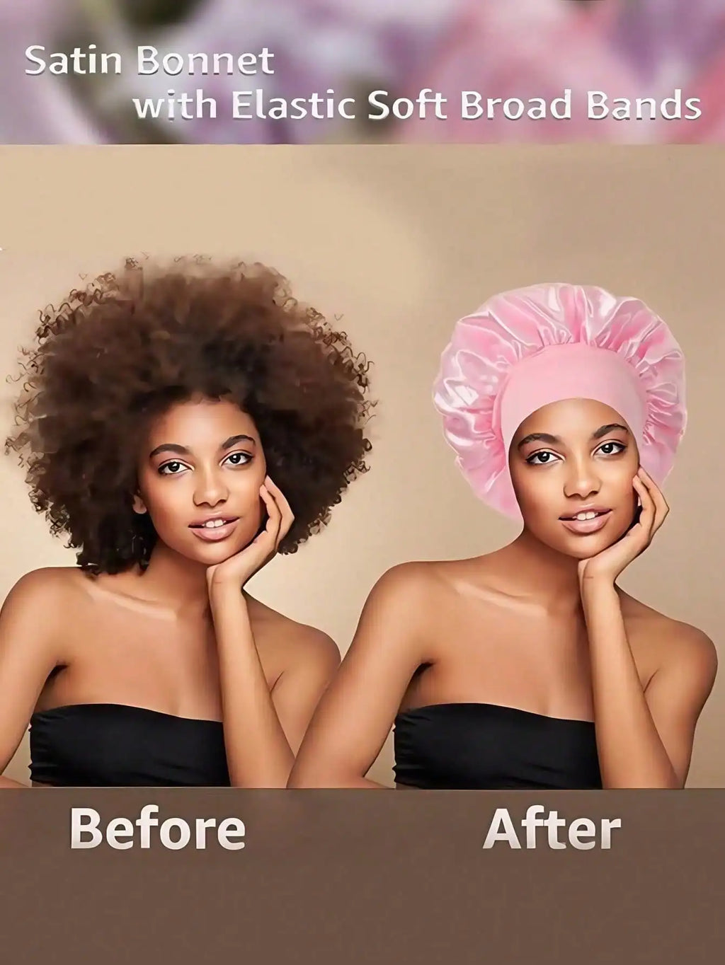 1pcs  SilkNight Satin Hair Bonnet