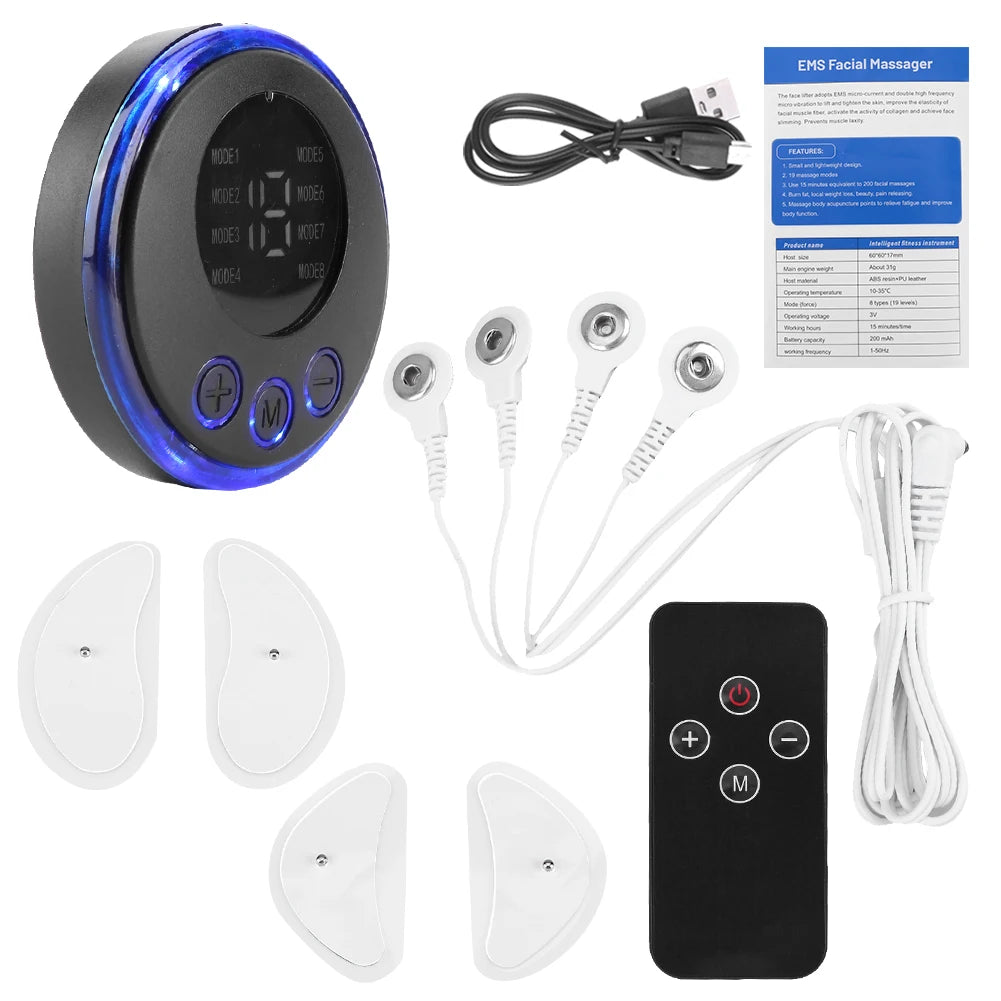 EMS Facial Massager Current Muscle Stimulator Anti-Wrinkle Face