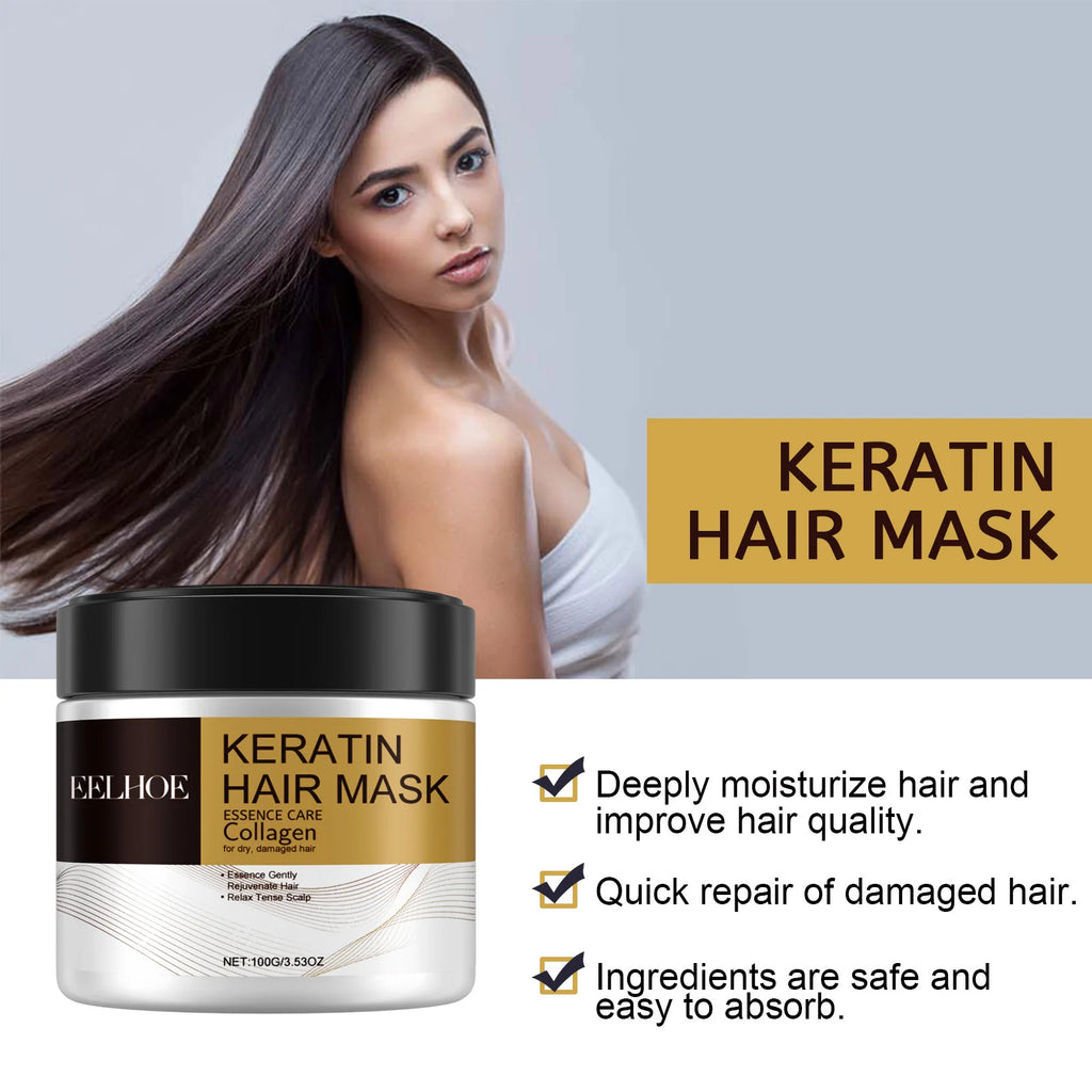 Magical Hair Mask Softens Frizz Repairs Damage Fine Hair Anti-loss Smooth Shiny Hair