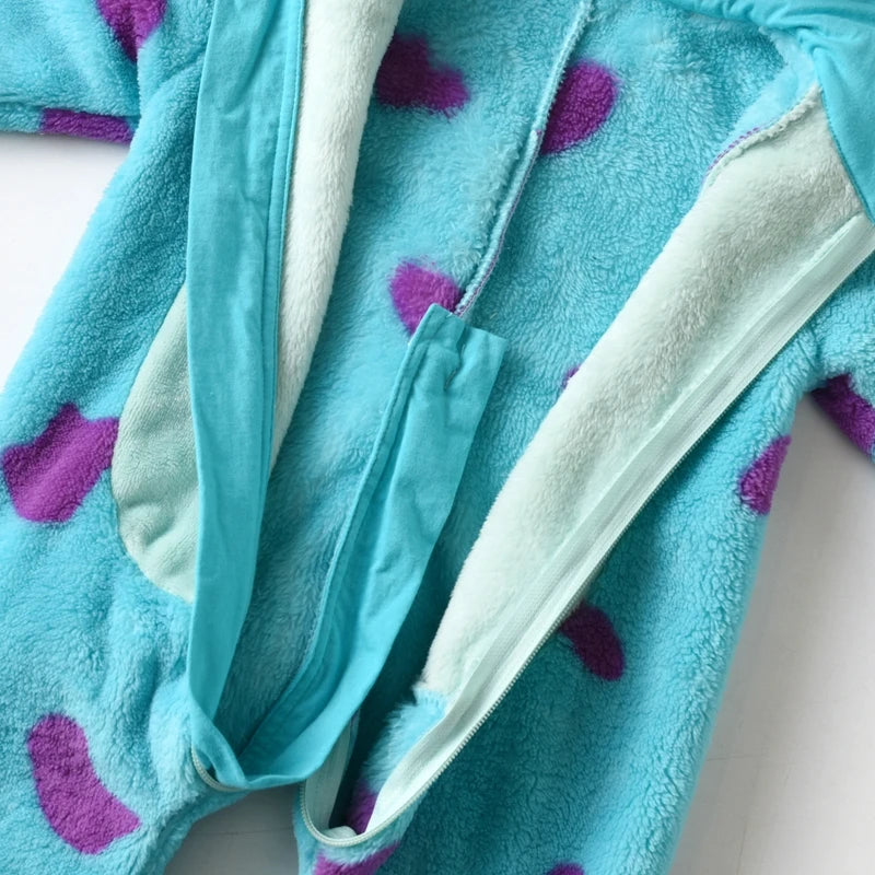 Lioraitiin 0-3Years Infant Baby Boy Girl Fleece Jumpsuit