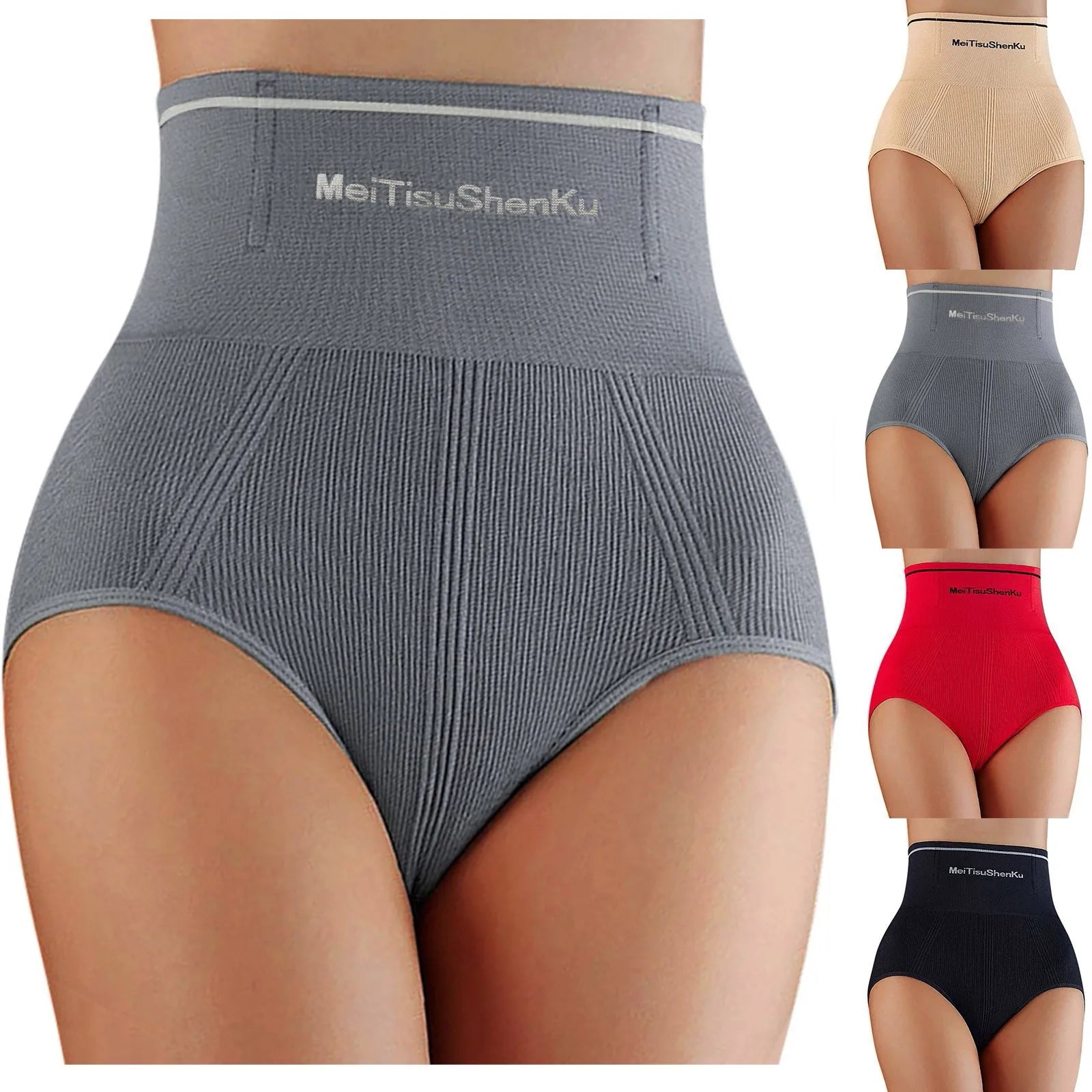 Women Postpartum Tummy Control Briefs High Waist Butt Lifter Shapewear