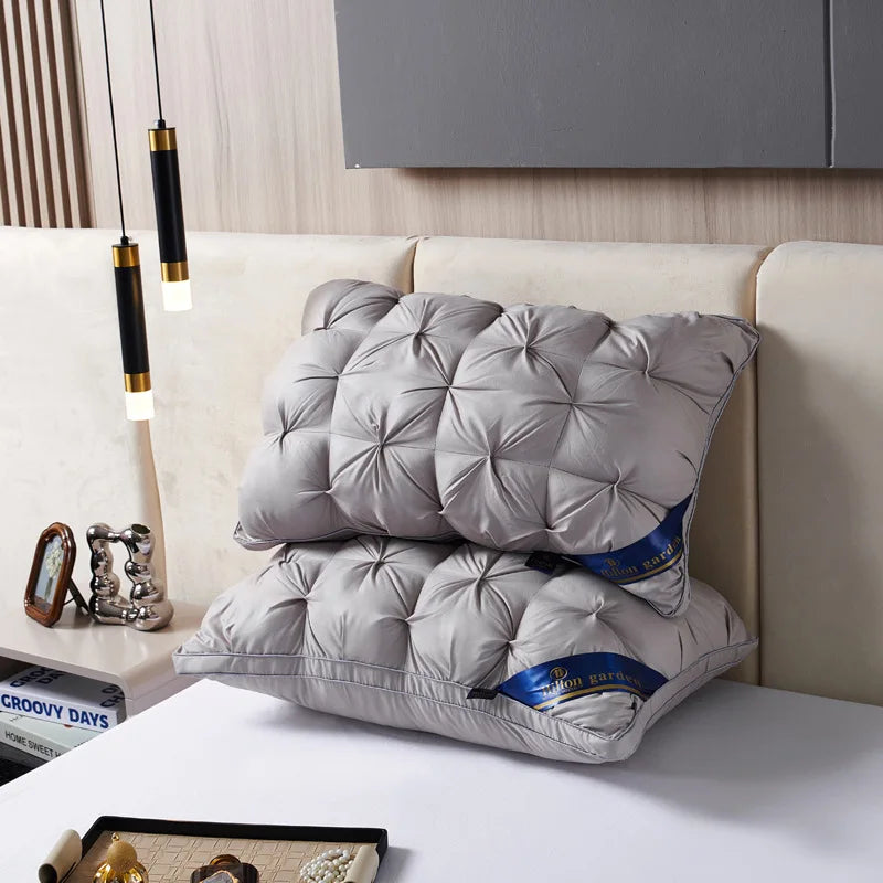 2-Piece Sleep Pillow Set, Soft Supportive Bed Pillows, Suitable for Back, Stomach, or Side Sleeping Luxury Hotel Pillows