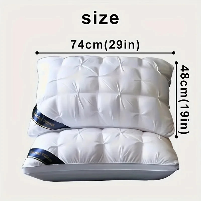 2-Piece Sleep Pillow Set, Soft Supportive Bed Pillows, Suitable for Back, Stomach, or Side Sleeping Luxury Hotel Pillows