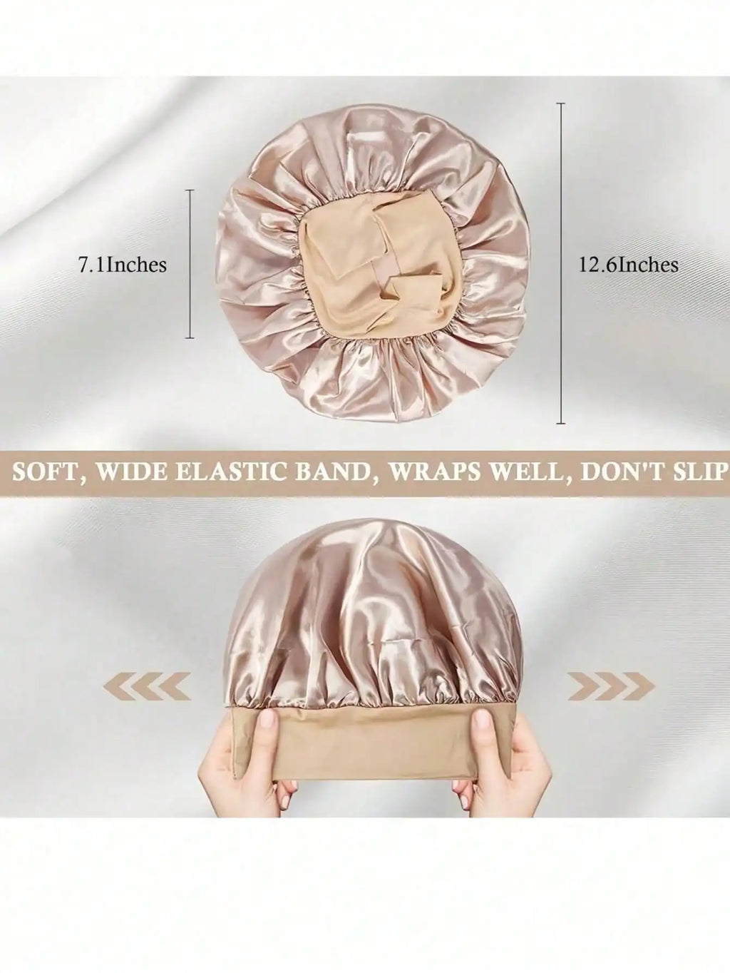 1pcs  SilkNight Satin Hair Bonnet