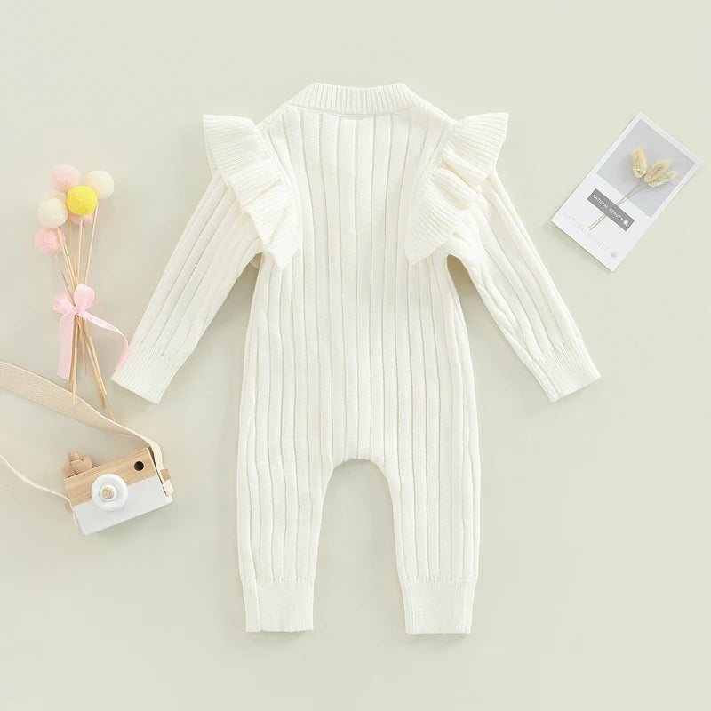 Lioraitiin 0-18M Baby Girl Knitted Long Sleeve