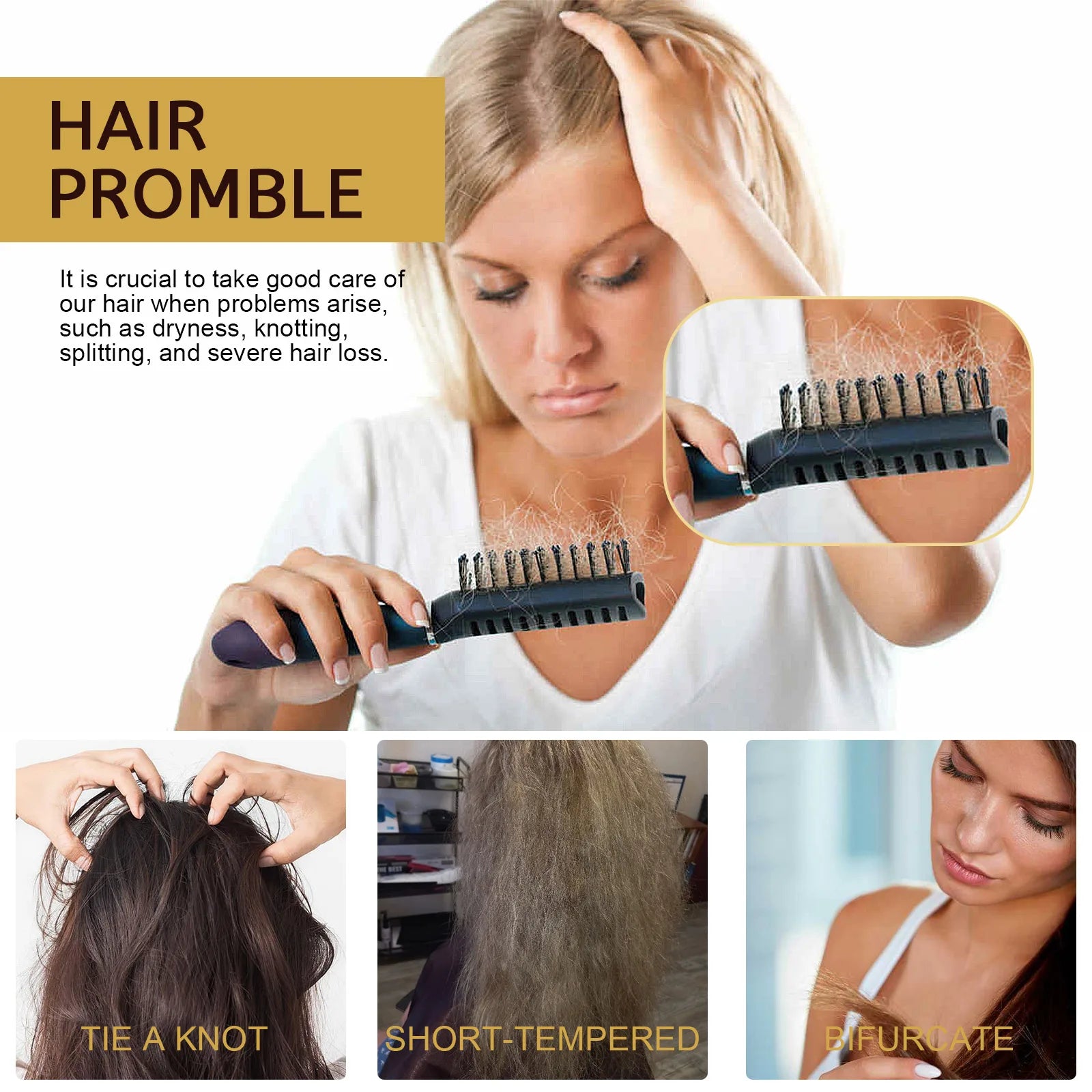 Magical Hair Mask Softens Frizz Repairs Damage Fine Hair Anti-loss Smooth Shiny Hair