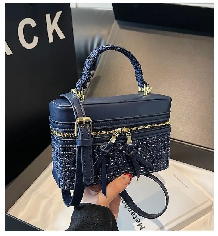 New Spring Summer Fashionable Handbag – Lightweight Portable Square Box Crossbody Bag for Stylish Daily Use