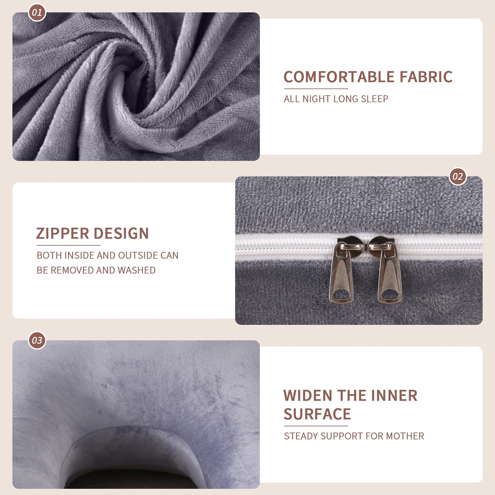 Pregnancy Pillows for Sleeping, G Shaped Full Body Maternity