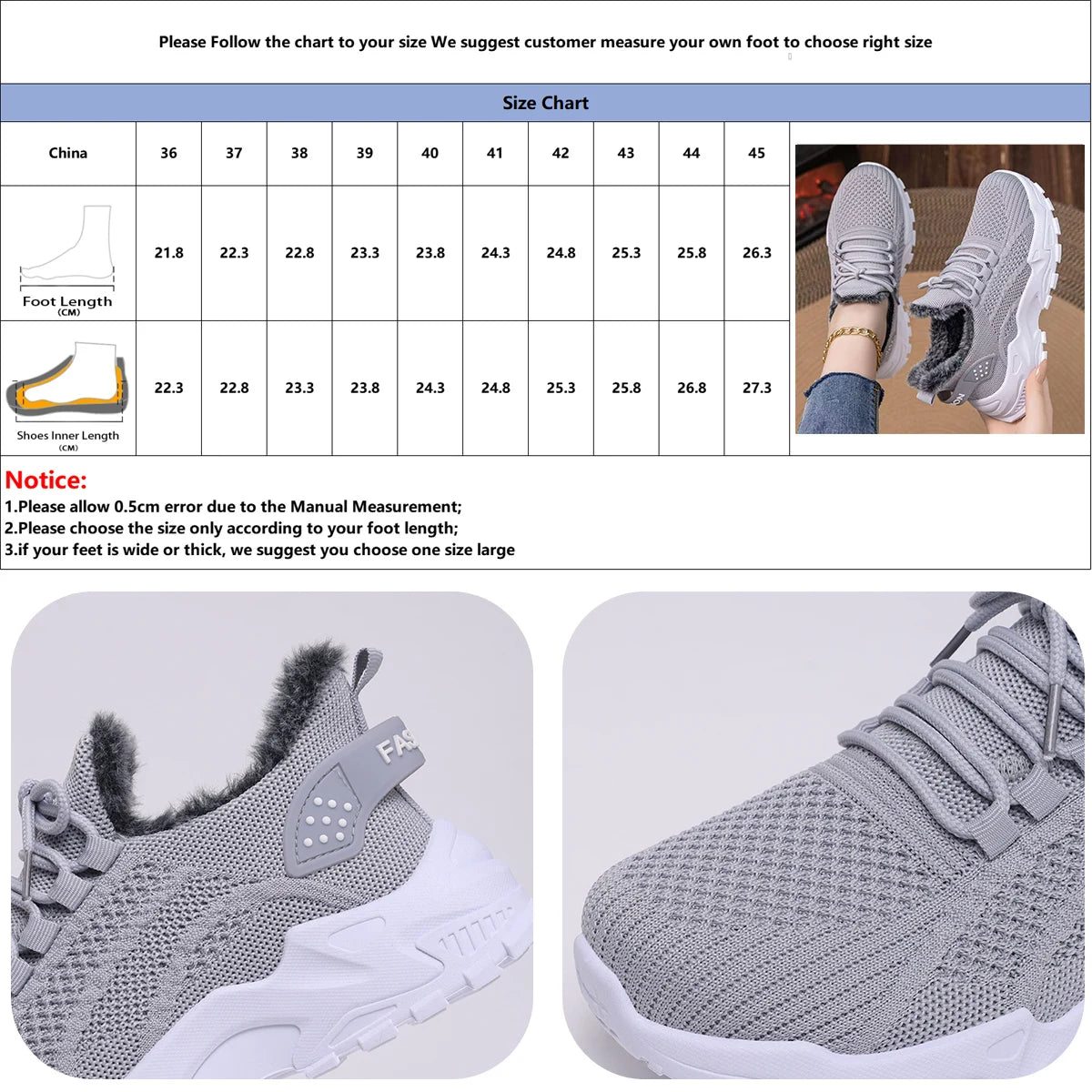 Women's Winter Lightweight Warm Sneakers Waterproof Non-Slip Outdoor Walking Shoes for Cold Weather Daily Commuting