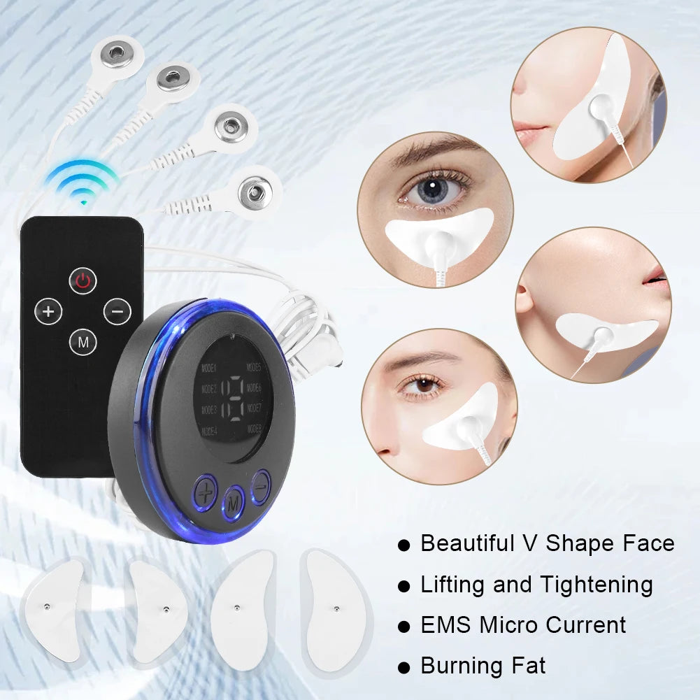 EMS Facial Massager Current Muscle Stimulator Anti-Wrinkle Face