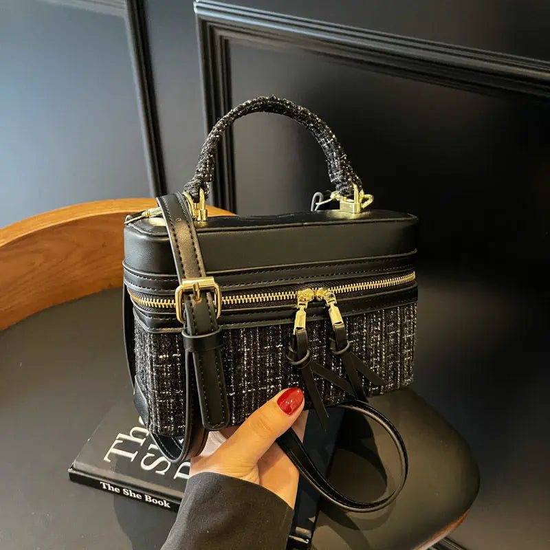 New Spring Summer Fashionable Handbag – Lightweight Portable Square Box Crossbody Bag for Stylish Daily Use