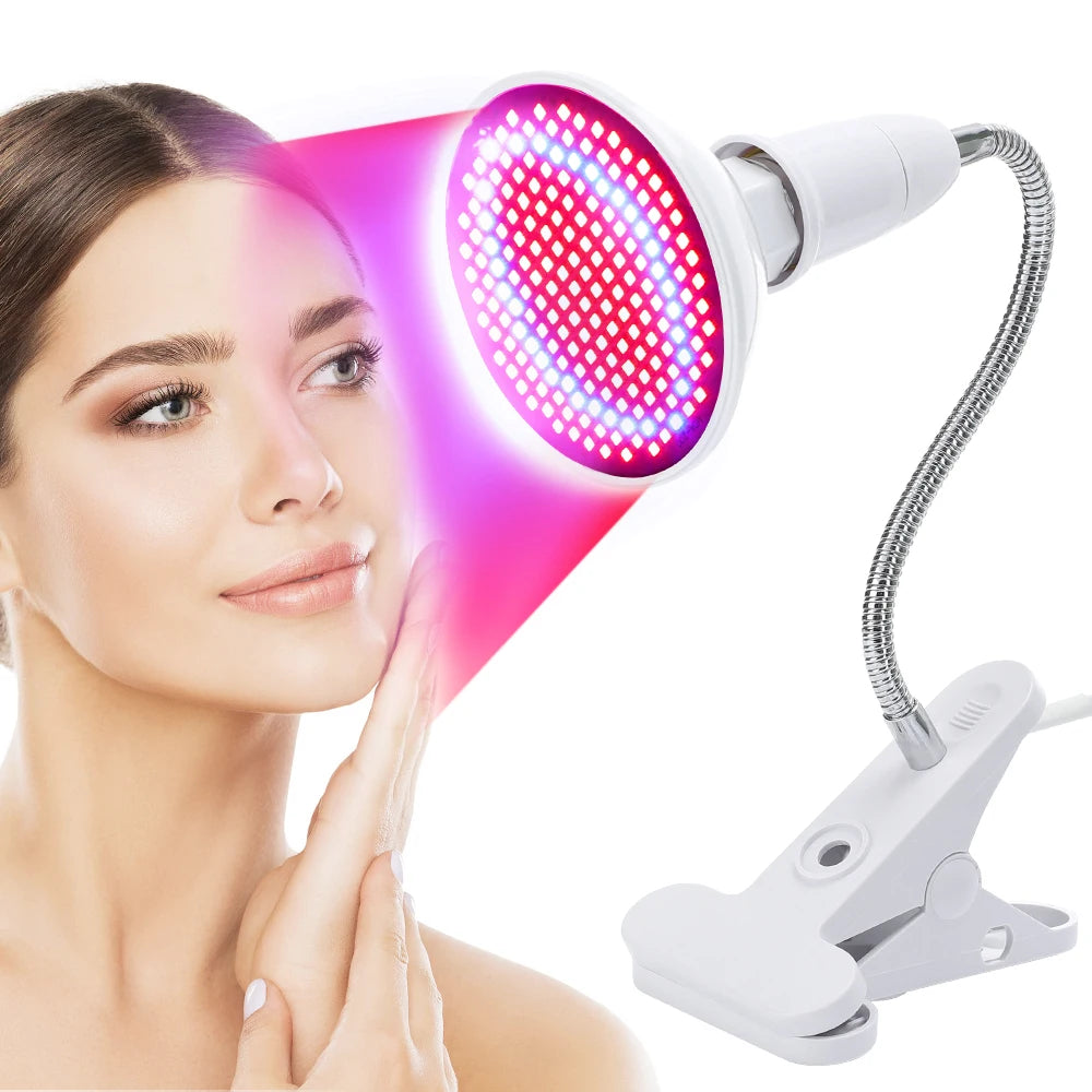 200 LEDs Infrared Light Therapy Lamp Skin Care Anti Aging 660nm 850nm